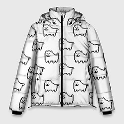 Куртка зимняя мужская Undertale Annoying dog white, цвет: 3D-черный