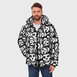Куртка зимняя мужская Misfits Pattern, цвет: 3D-черный — фото 2