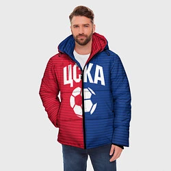 Куртка зимняя мужская ЦСКА, цвет: 3D-красный — фото 2