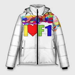 Куртка зимняя мужская Я люблю F1, цвет: 3D-светло-серый