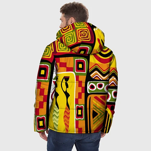 Мужская зимняя куртка Африка / 3D-Красный – фото 4