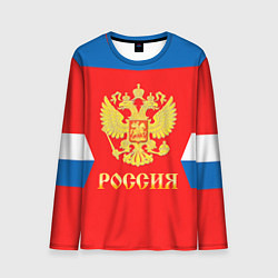 Лонгслив мужской Сборная РФ: #72 BOBROVSKY, цвет: 3D-принт