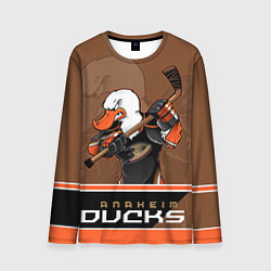 Лонгслив мужской Anaheim Ducks, цвет: 3D-принт