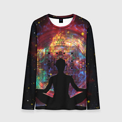 Мужской лонгслив Йога - мандала