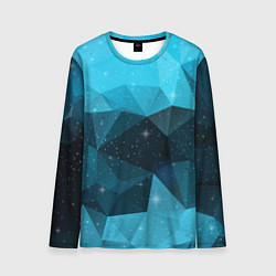 Лонгслив мужской PolyBlue Star, цвет: 3D-принт