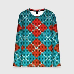 Лонгслив мужской Knitting pattern, цвет: 3D-принт