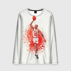 Лонгслив мужской Michael Jordan: Red Star, цвет: 3D-принт
