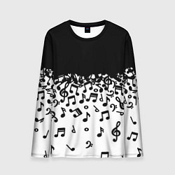 Лонгслив мужской Поглощение музыкой, цвет: 3D-принт