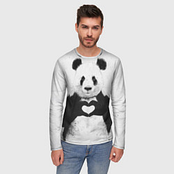 Лонгслив мужской Panda Love, цвет: 3D-принт — фото 2