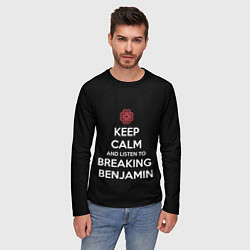Лонгслив мужской Keep Calm & Breaking Benjamin, цвет: 3D-принт — фото 2