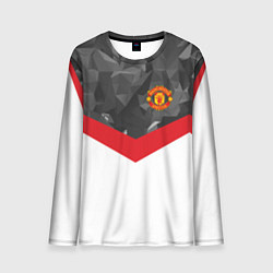 Мужской лонгслив Man United FC: Grey Polygons