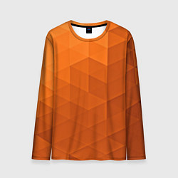 Лонгслив мужской Orange abstraction, цвет: 3D-принт