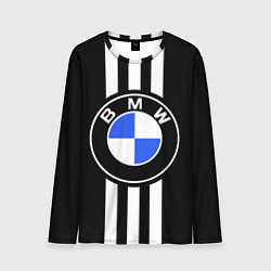 Лонгслив мужской BMW: White Strips, цвет: 3D-принт