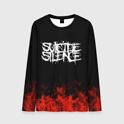 Лонгслив мужской Suicide Silence: Red Flame, цвет: 3D-принт
