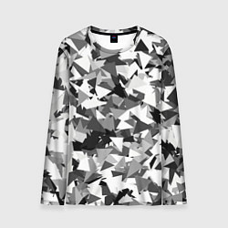Лонгслив мужской Городской серый камуфляж, цвет: 3D-принт