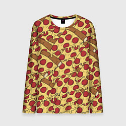 Лонгслив мужской Любитель пиццы, цвет: 3D-принт
