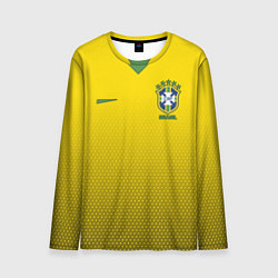 Лонгслив мужской Brazil Team: WC 2018, цвет: 3D-принт