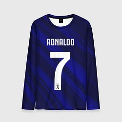 Лонгслив мужской Ronaldo 7: Blue Sport, цвет: 3D-принт