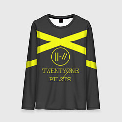 Лонгслив мужской Twenty One Pilots: Yellow Lines, цвет: 3D-принт