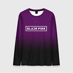 Лонгслив мужской Black Pink: Violet Gradient, цвет: 3D-принт