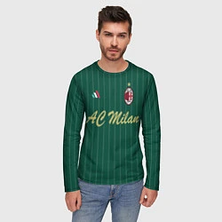 Лонгслив мужской AC Milan: Green Form, цвет: 3D-принт — фото 2