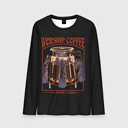 Мужской лонгслив Worship Coffee