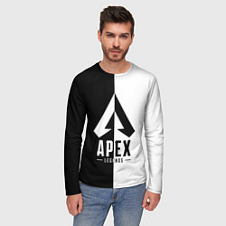 Лонгслив мужской Apex Legends: Black & White, цвет: 3D-принт — фото 2