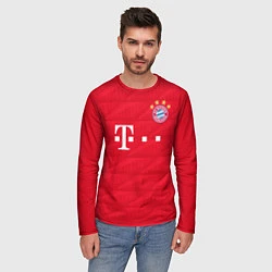 Лонгслив мужской FC Bayern: Home 19-20, цвет: 3D-принт — фото 2