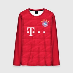 Лонгслив мужской FC Bayern: Lewandowski Home 19-20, цвет: 3D-принт