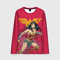 Лонгслив мужской Wonder Woman, цвет: 3D-принт