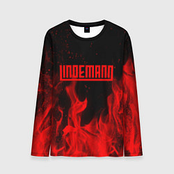 Лонгслив мужской LINDEMANN: Red Fire, цвет: 3D-принт