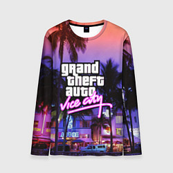 Лонгслив мужской Grand Theft Auto Vice City, цвет: 3D-принт