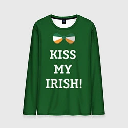 Лонгслив мужской Kiss my Irish, цвет: 3D-принт