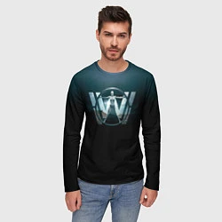 Лонгслив мужской Westworld Logo, цвет: 3D-принт — фото 2