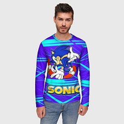 Лонгслив мужской Sonic, цвет: 3D-принт — фото 2