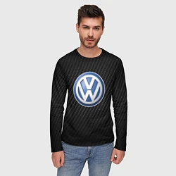 Лонгслив мужской Volkswagen Logo, цвет: 3D-принт — фото 2
