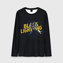 Лонгслив мужской Black Lightning - Thunder, цвет: 3D-принт