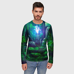 Лонгслив мужской Дорога в храм, цвет: 3D-принт — фото 2