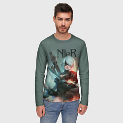 Лонгслив мужской Nier, цвет: 3D-принт — фото 2