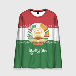 Лонгслив мужской Таджикистан, цвет: 3D-принт