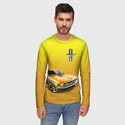 Лонгслив мужской Ford mustang - motorsport, цвет: 3D-принт — фото 2
