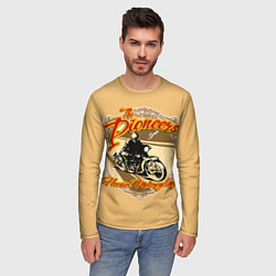 Лонгслив мужской Hoosier Motorcycling, цвет: 3D-принт — фото 2