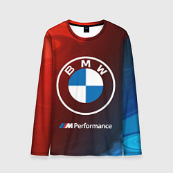 Лонгслив мужской BMW БМВ, цвет: 3D-принт