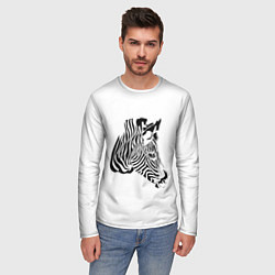 Лонгслив мужской Zebra, цвет: 3D-принт — фото 2
