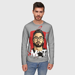 Лонгслив мужской Портрет Мота, цвет: 3D-принт — фото 2