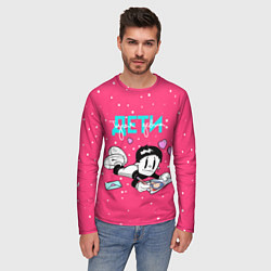 Лонгслив мужской Тупая девка, цвет: 3D-принт — фото 2