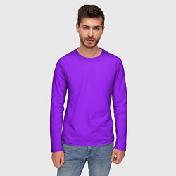 Лонгслив мужской Фиолетовый, цвет: 3D-принт — фото 2