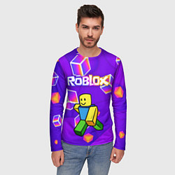 Лонгслив мужской ROBLOX КУБЫ, цвет: 3D-принт — фото 2
