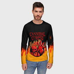 Лонгслив мужской Cannibal Corpse Труп Каннибала Z, цвет: 3D-принт — фото 2
