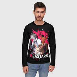 Лонгслив мужской BEASTARS Легоши, Луи и Хару, цвет: 3D-принт — фото 2